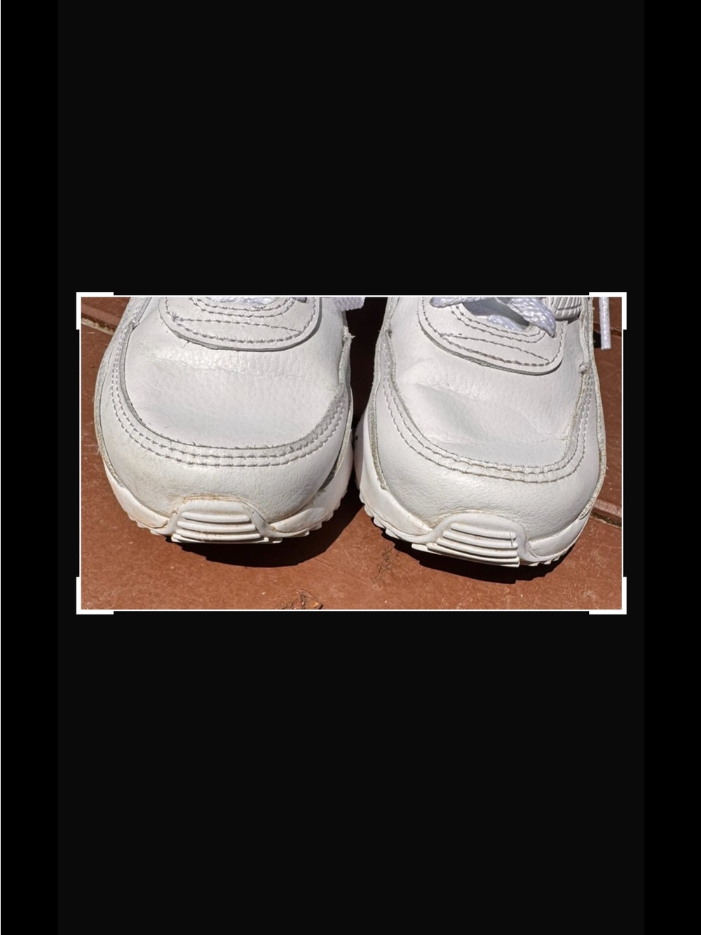 Nike Kids White Leather Sneaker with Lace-Up Design - Picture 7 of 7